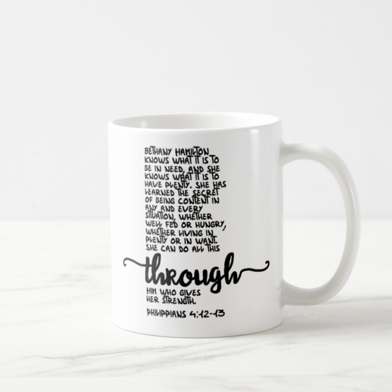 Philippians 4:12-13 Personalized Coffee Mug (11oz)