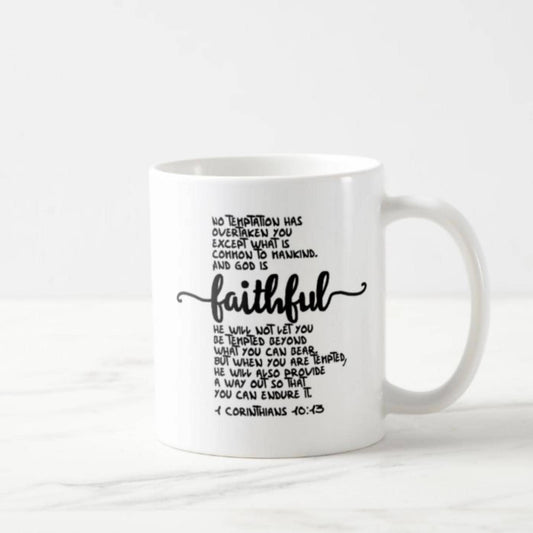 1 Corinthians 10:13 Coffee Mug (11oz) - He Will Also Provide a Way Out
