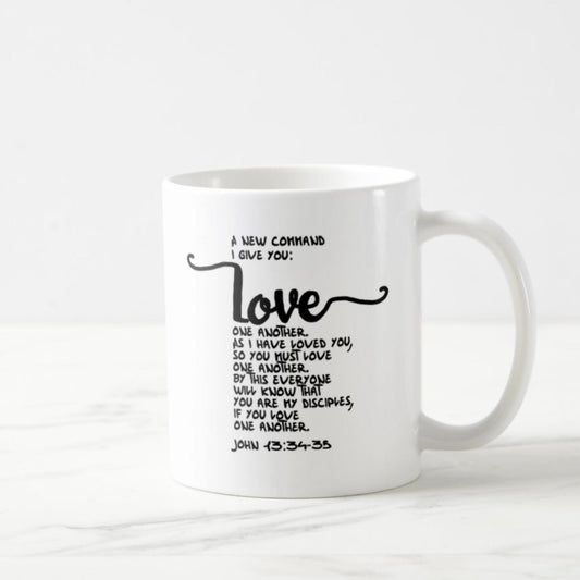 John 13:34-35 Coffee Mug (11oz) - Love One Another