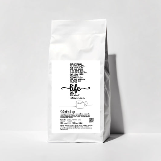 Matthew 7:13-14 Fresh Roasted Whole Bean Coffee (10oz) - Enter Through The Narrow Gate