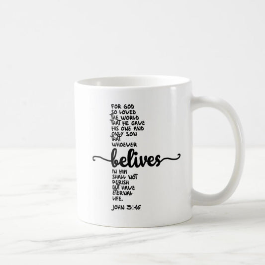 John 3:16 Coffee Mug (11oz) - For God So Loved The World