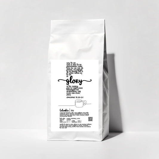 Ephesians 3:20-21 Fresh Roasted Whole Bean Coffee (10oz) - Now To Him Who Is Able To Do Immeasurably More Than All We Ask Or Imagine
