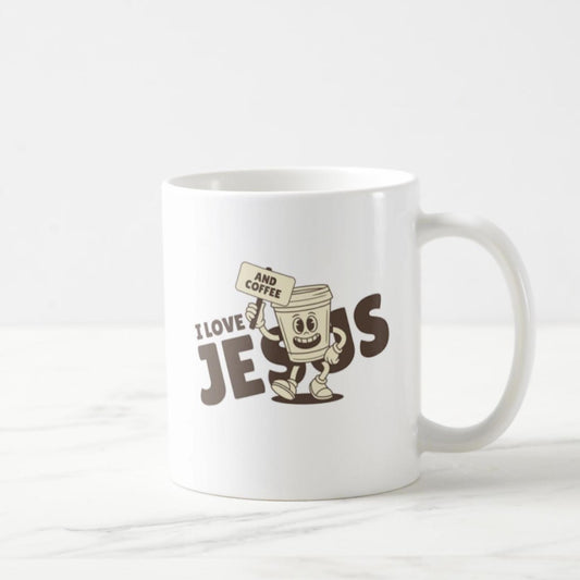 I love Jesus and Coffee - Coffee Mug (11oz)