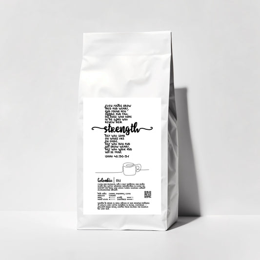 Isaiah 40:30-31 Fresh Roasted Whole Bean Coffee (10oz) - But Those Who Hope In The Lord Will Renew Their Strength